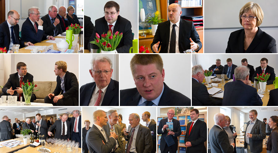 Collage visit Prime Minister Dombrovskis