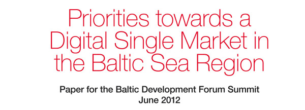 Priorities towards a Digital Single Market in the BSR