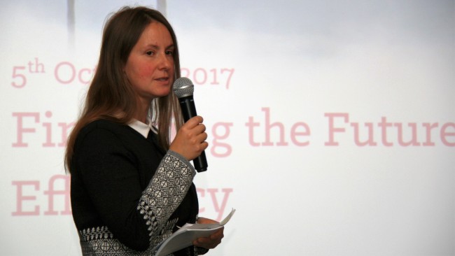 BDF Head of Business Development Viktoria Nilsson opens the workshop